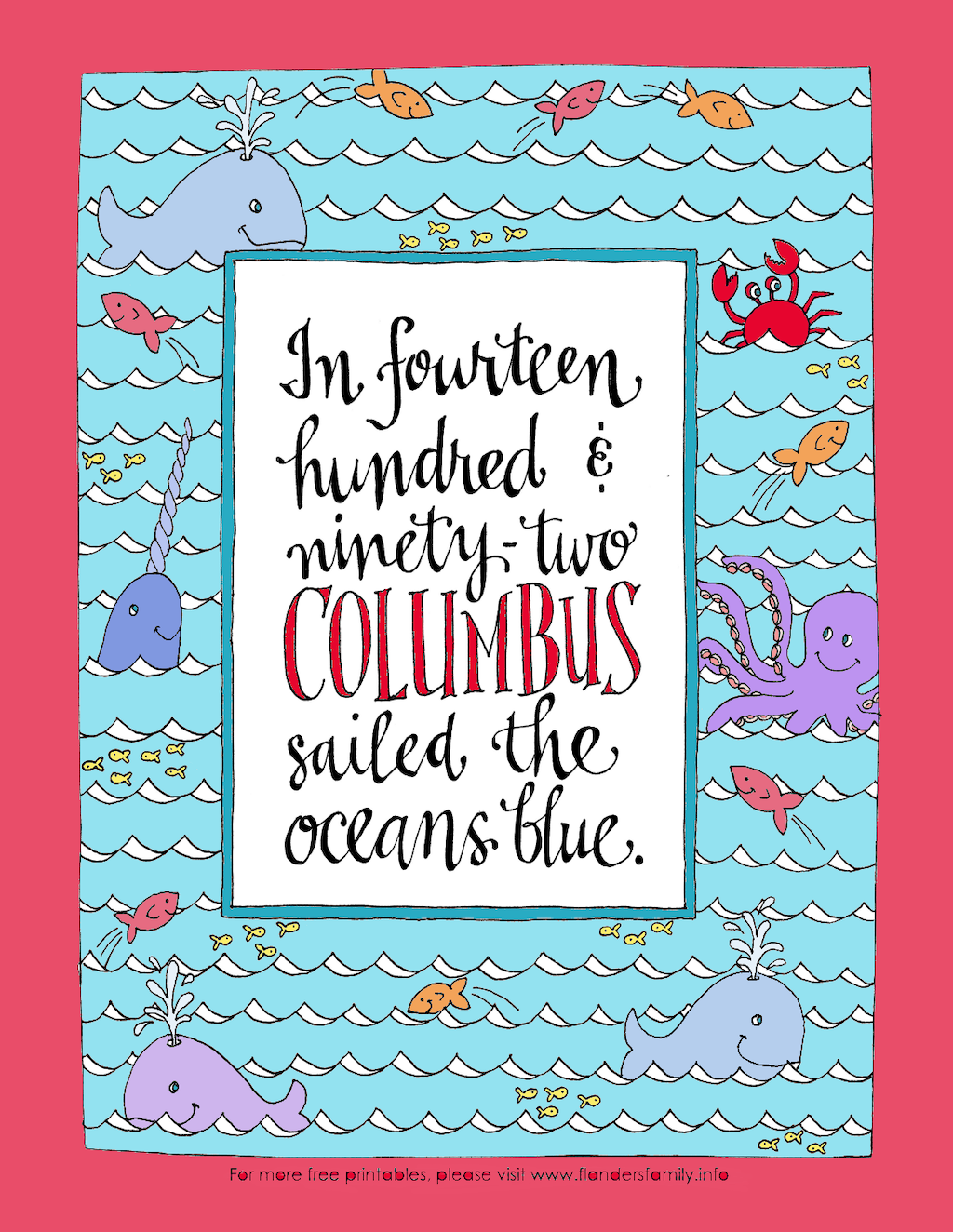 Columbus Day Coloring Page