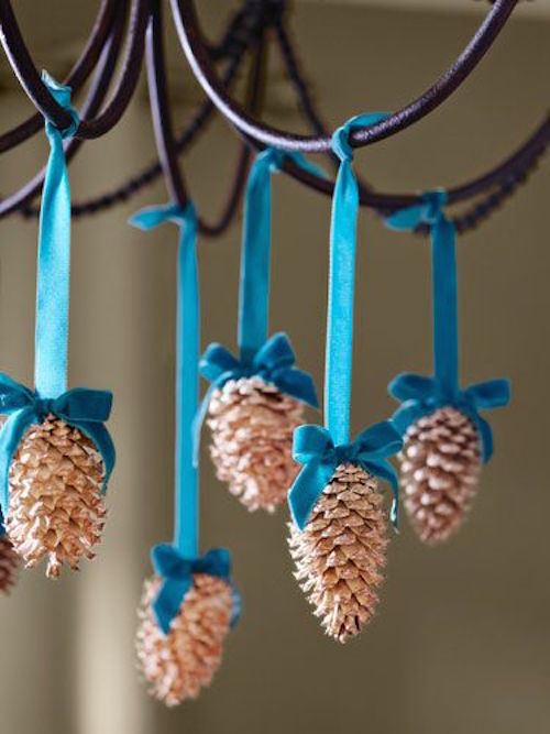 decorating with pine cones