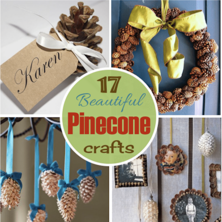 Pinecone Crafts: 17 of the Prettiest Projects Ever