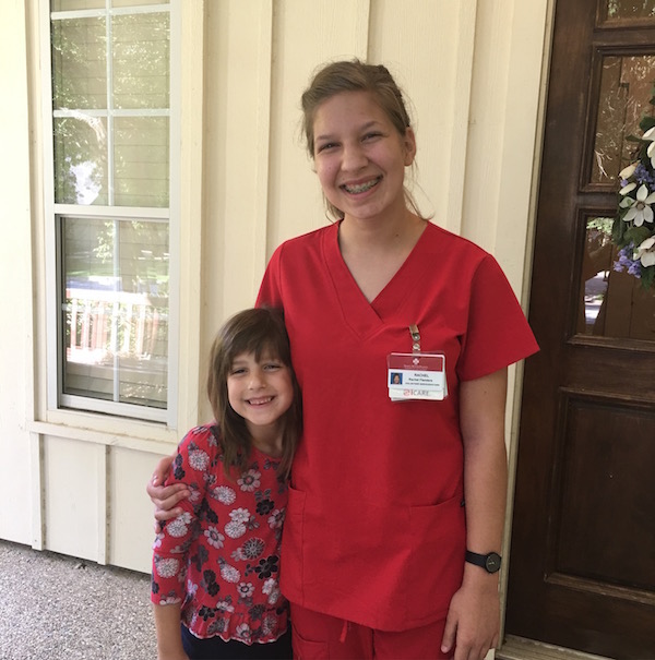 2016 Happenings - Rachel volunteers at the hospital