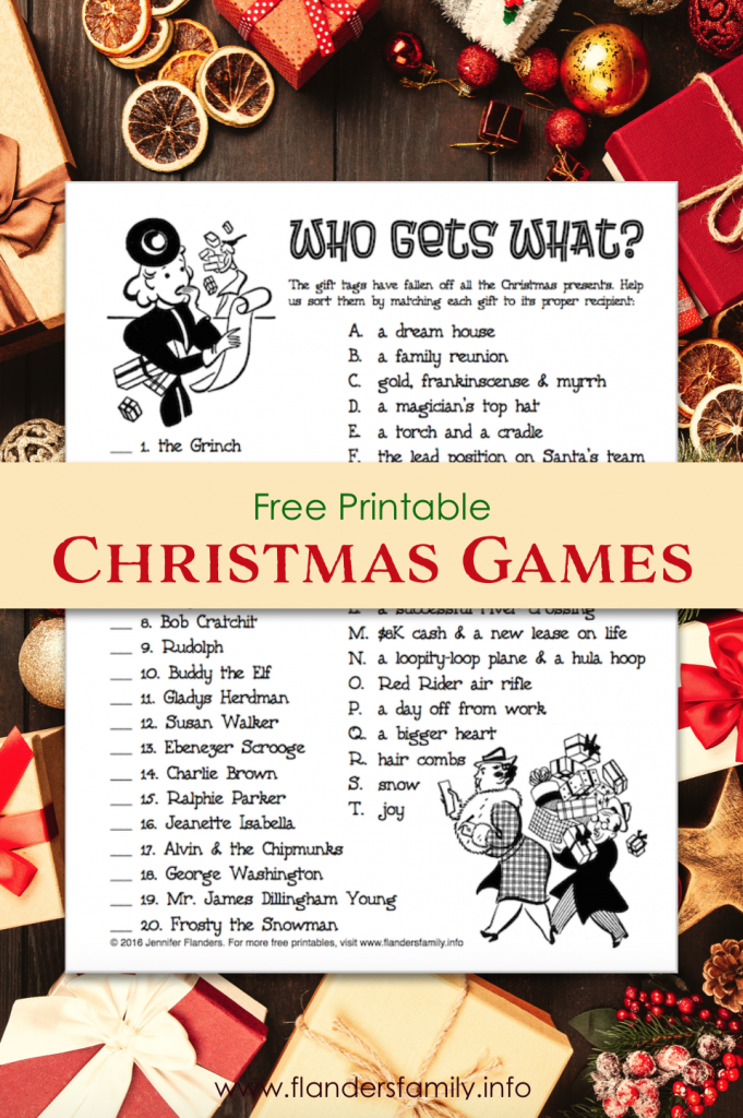 Christmas Games - Who Got What