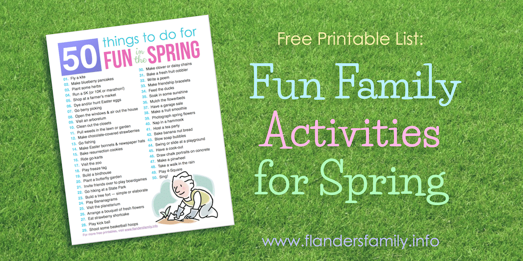 50 Fun Things for Spring