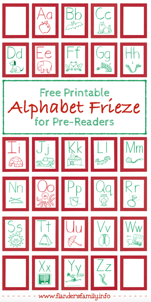 Alphabet Frieze Printable