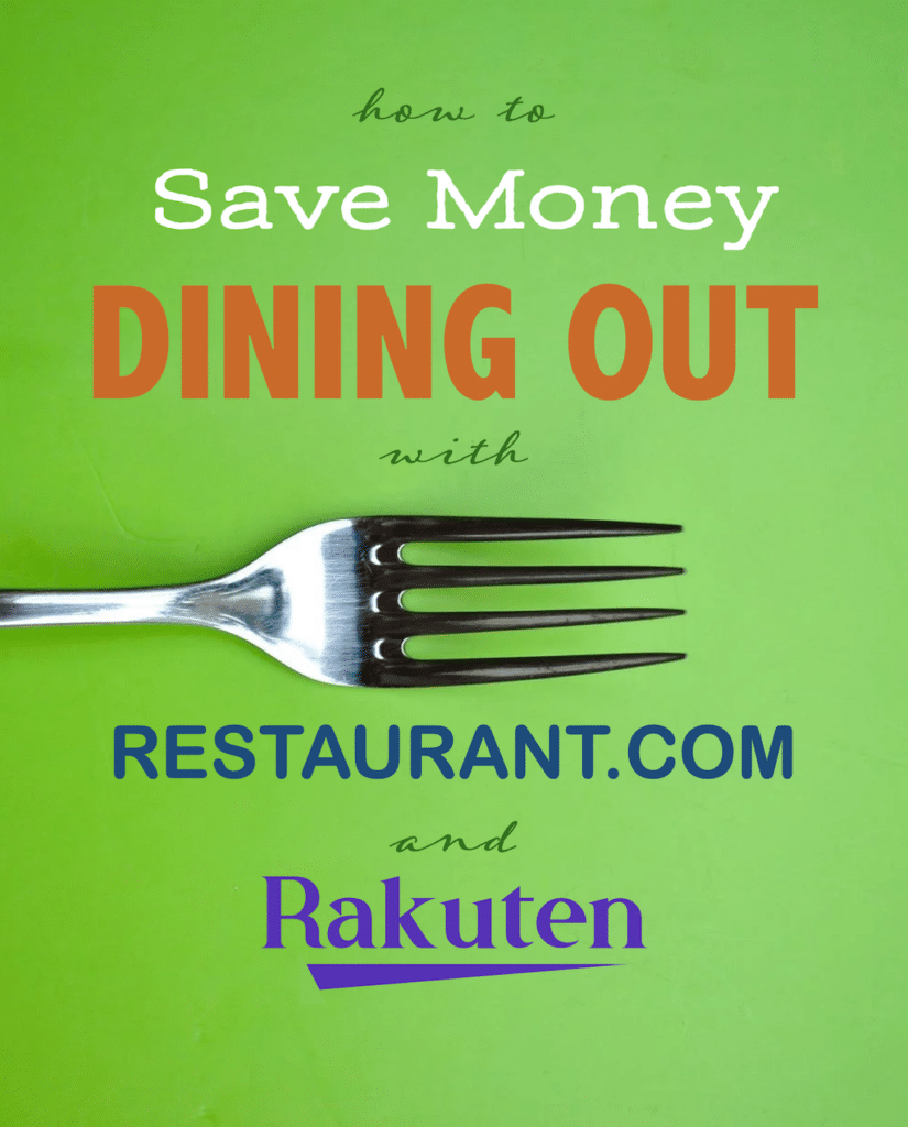 Save Money with Restaurant.com and Rakuten