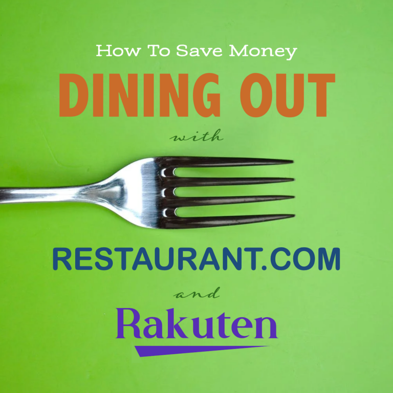 Save Money with Restaurant.com and Rakuten