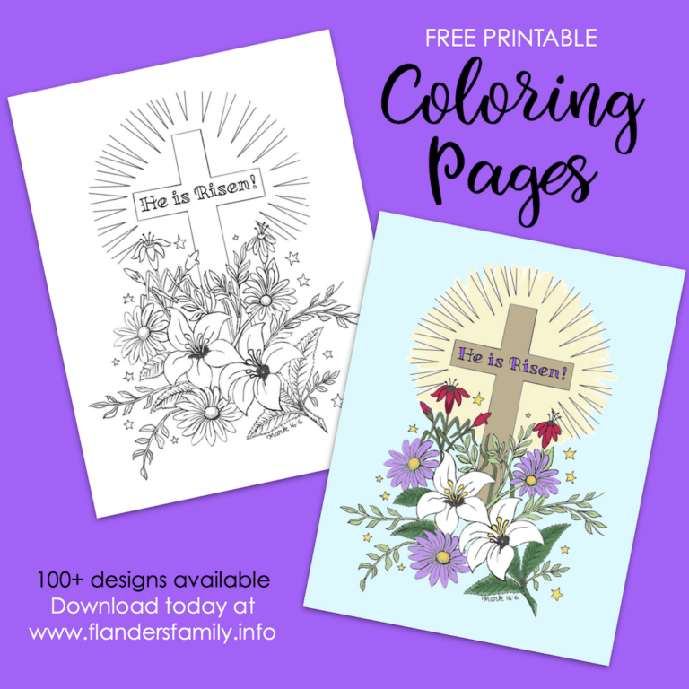 He Is Risen Coloring Page