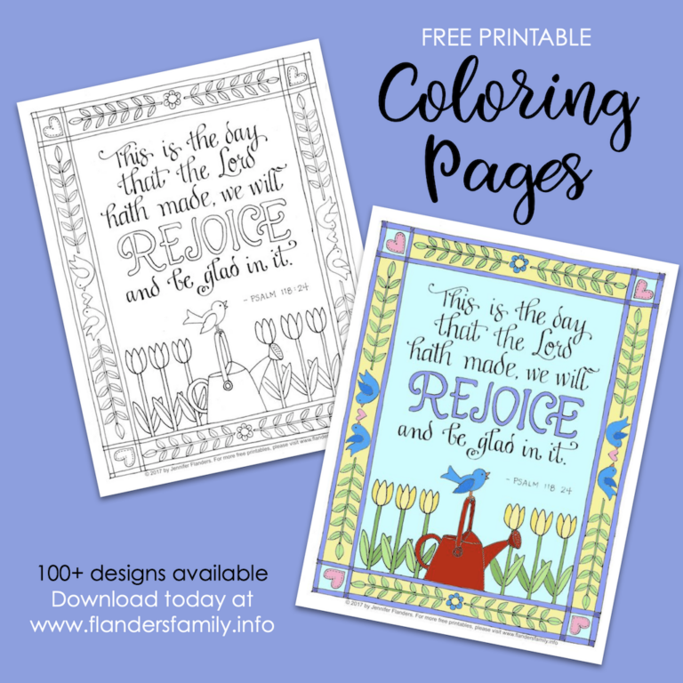 Rejoice and Be Glad (Coloring Page)