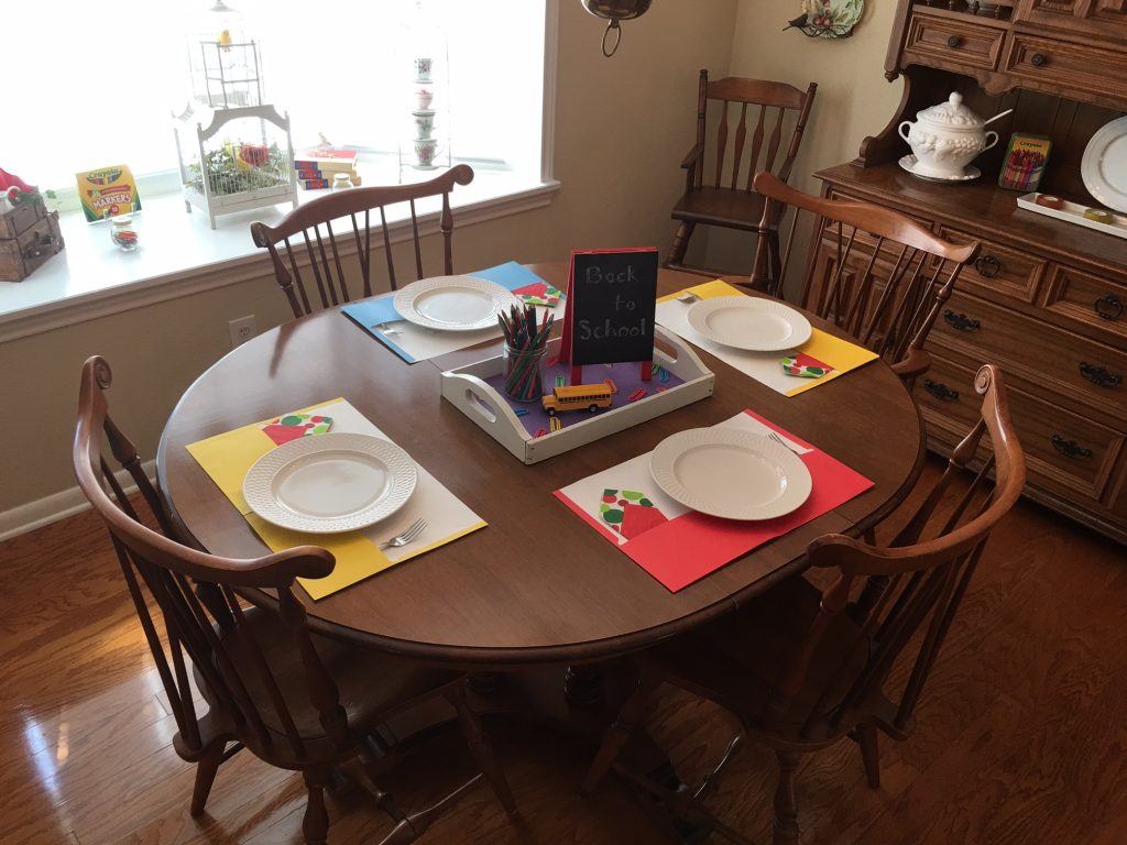 Smart Ways to Celebrate Starting Back to School - Fun way to set the table for Back-to-School