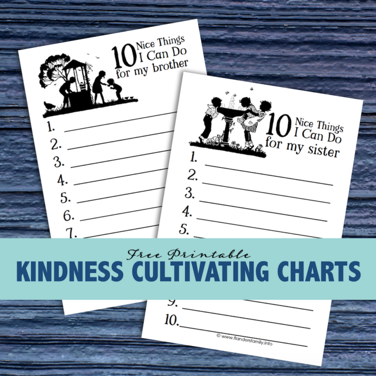 Teaching Kids Kindness (Free Printable)