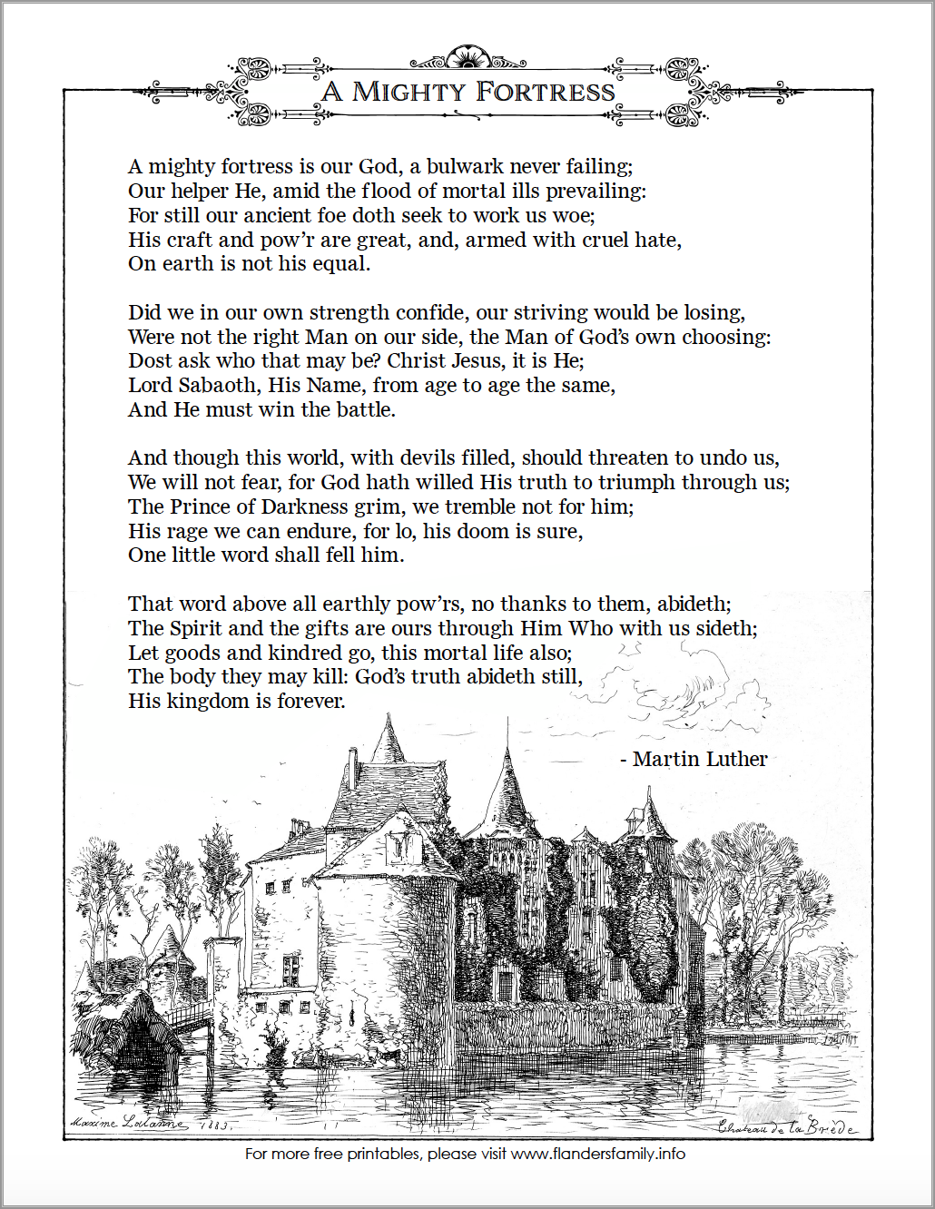 Reformation Day | Martin Luther | Printable Activity Pages