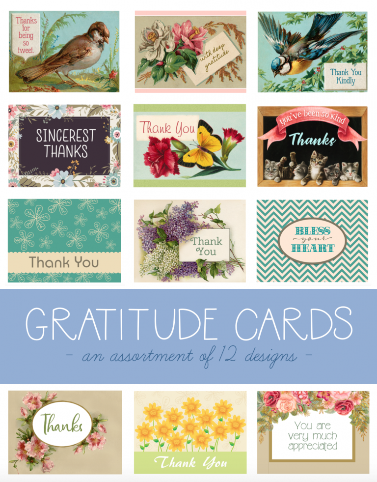 Free Printable Thank You Cards