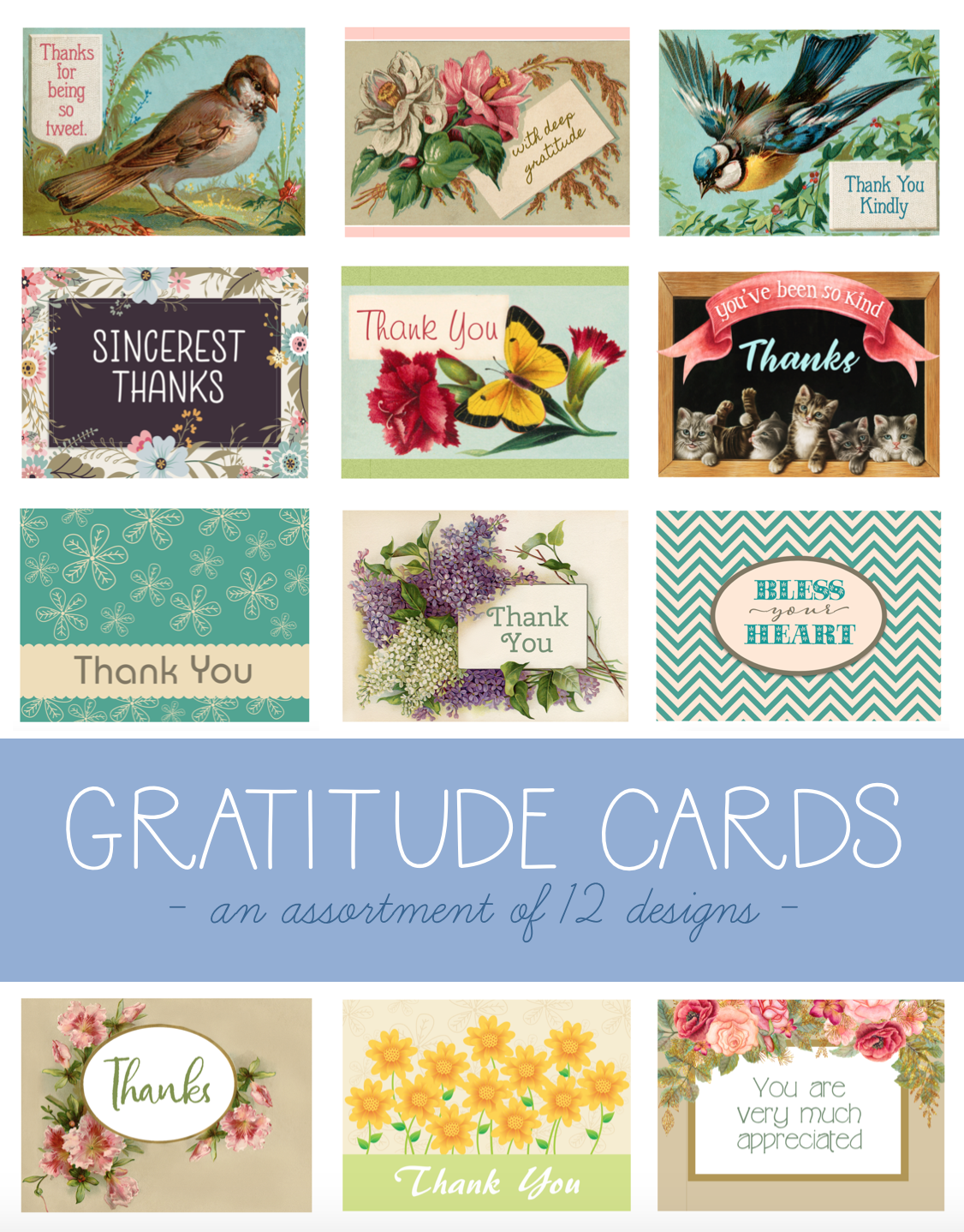 Free Printable Thank You Cards - Flanders Family Home Life