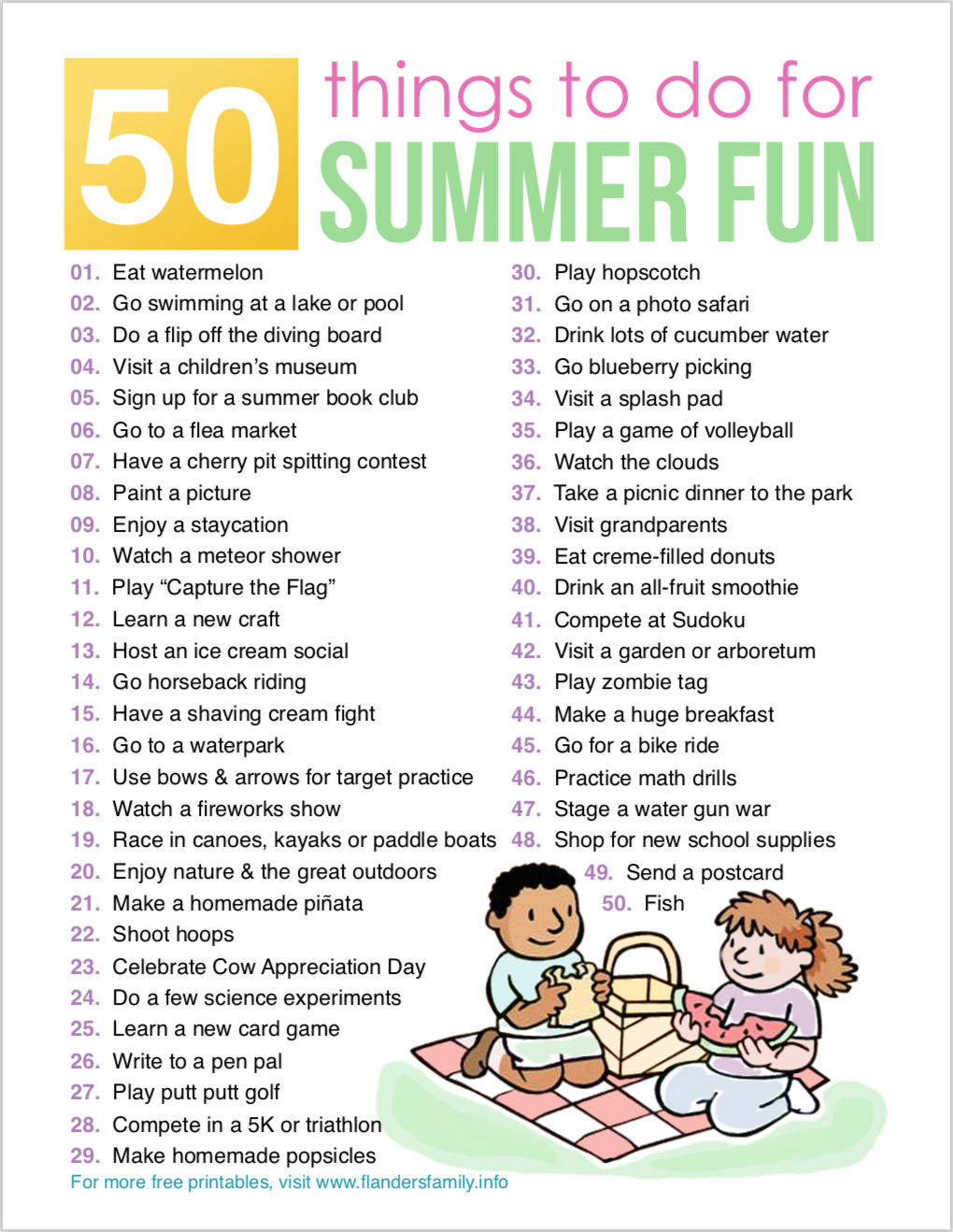 Fun Things To Do In The Summer - www.inf-inet.com