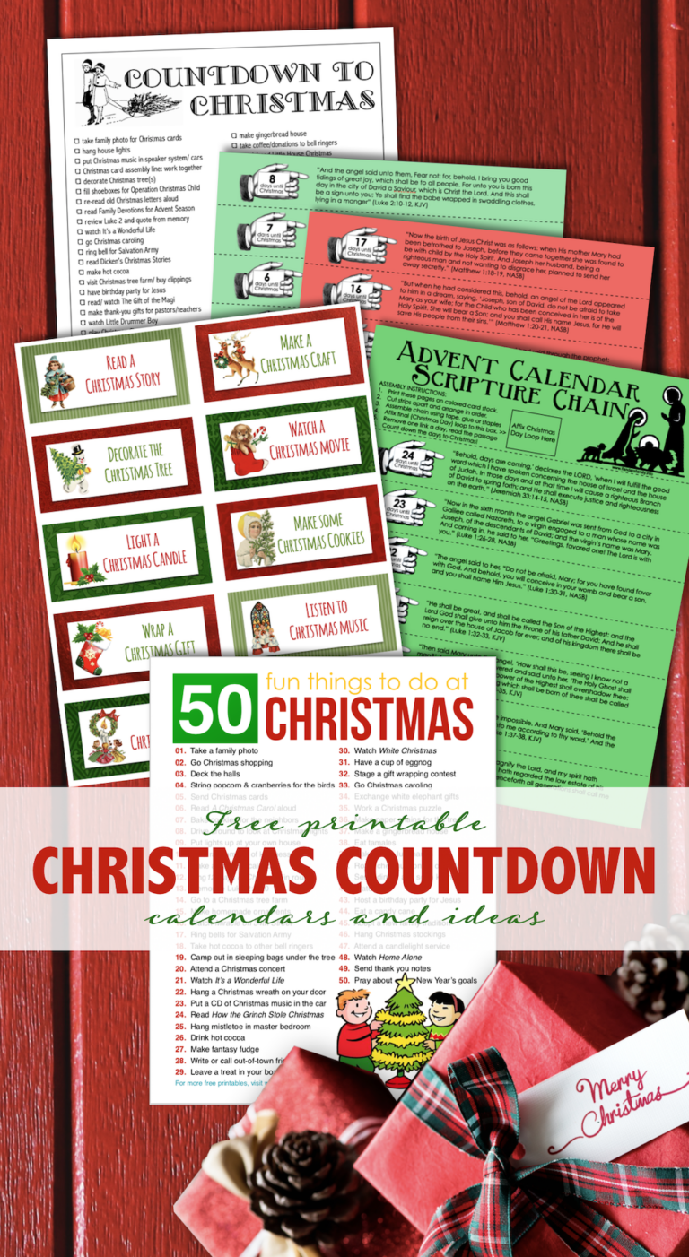 6  Fun Christmas Countdown Calendars