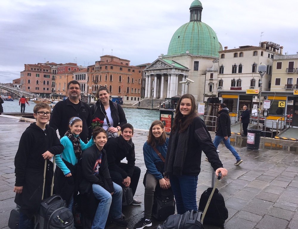 The Flanders Family Backpacks Europe