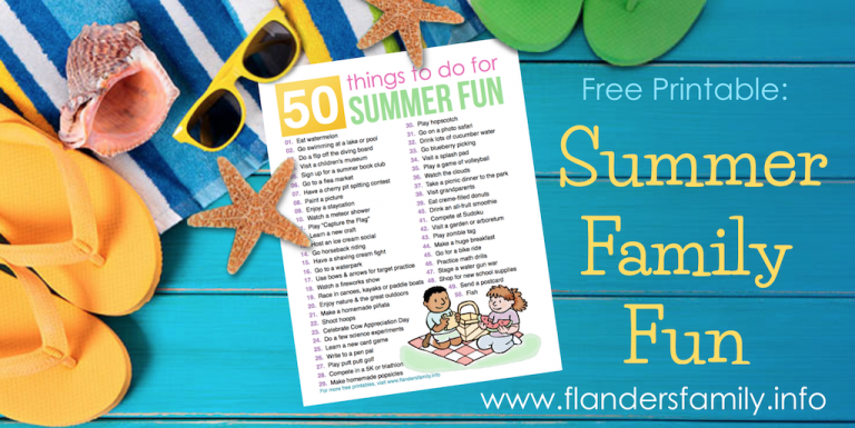 50 Things to Do for Summer Fun