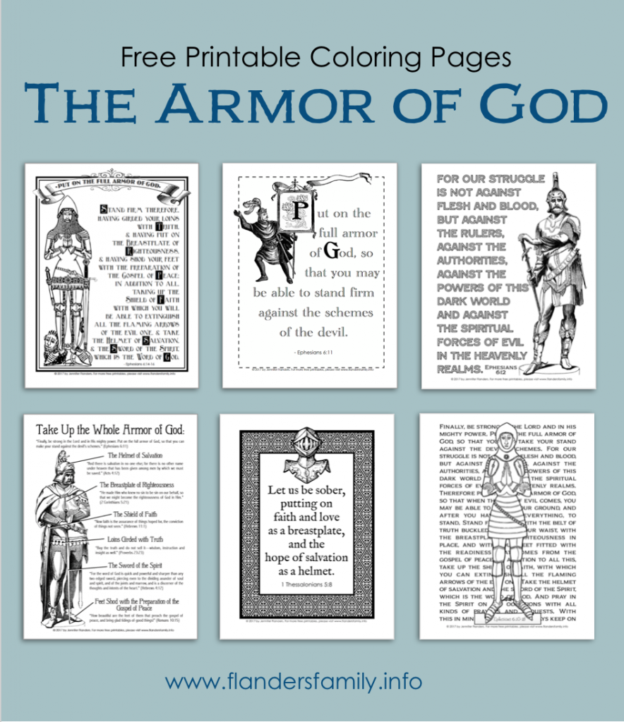 The Armor of God: Free Printable Coloring Pages from www.flandersfamily.info