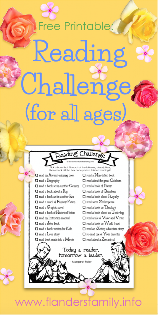 Free Printable Reading Challenge