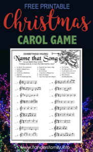 &quot;Name That Song&quot; Christmas Game - Flanders Family Homelife