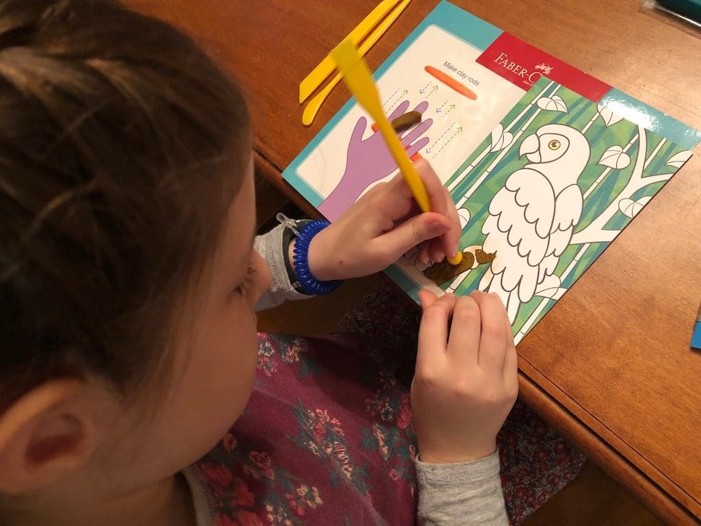 Timberdoodle Review - Coloring with Clay