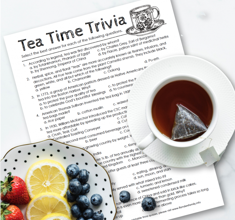 A Tea Time Trivia Test for Hot Tea Month