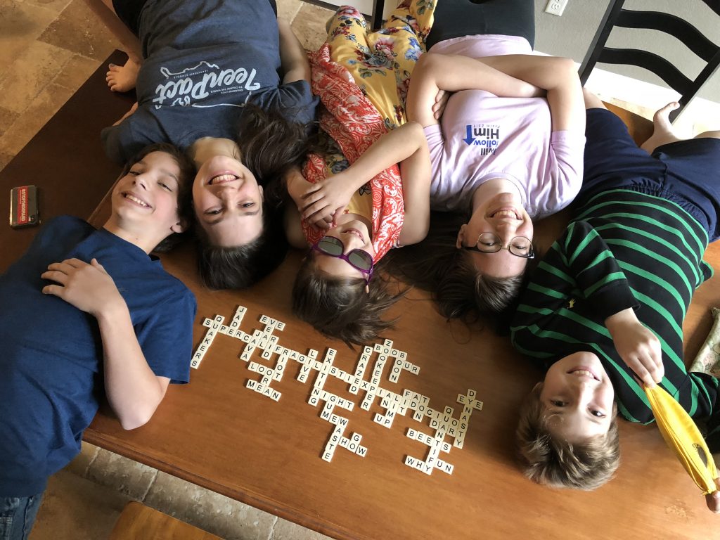 Friendly Family Game of Bananagrams