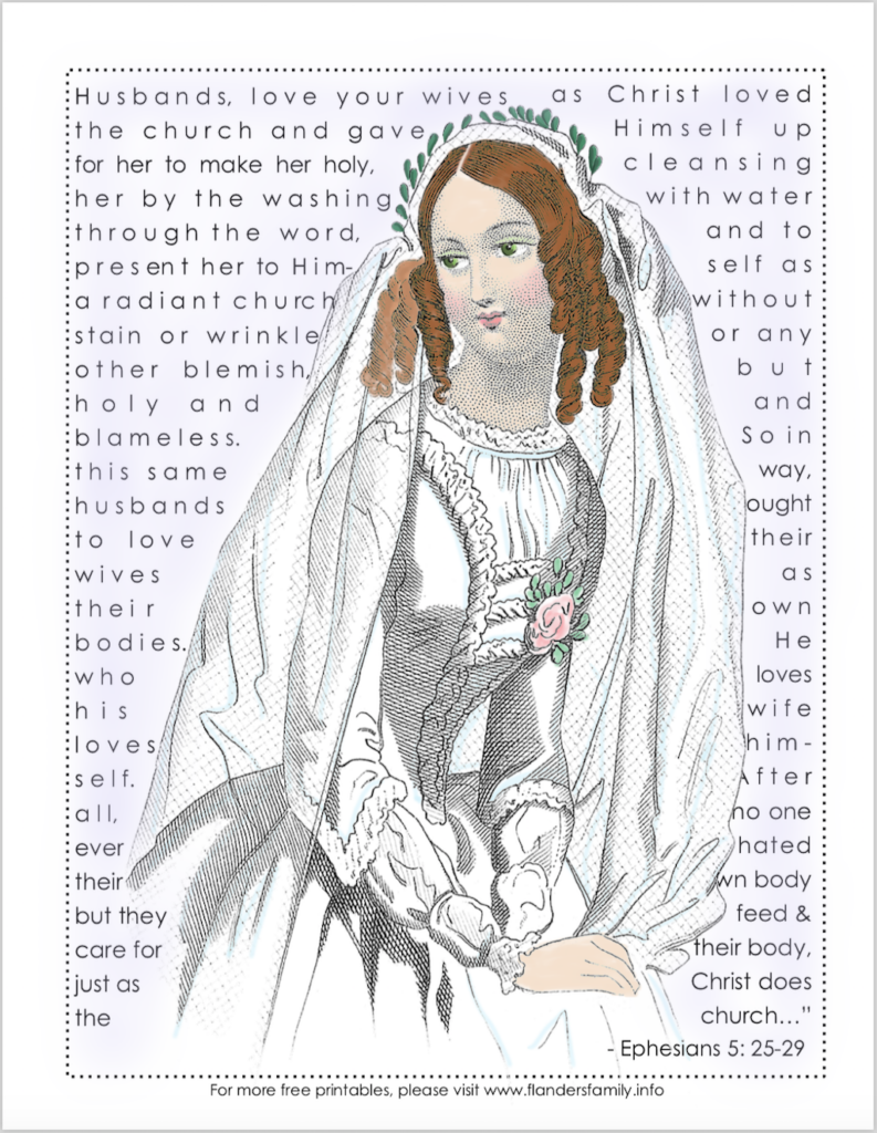 Bride of Christ Coloring Page