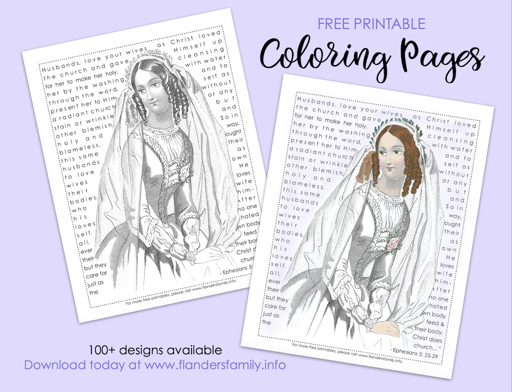 Bride of Christ Coloring Page