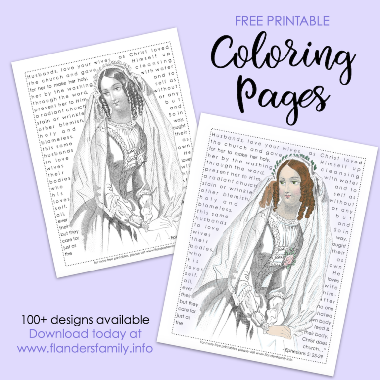 Bride of Christ Coloring Page