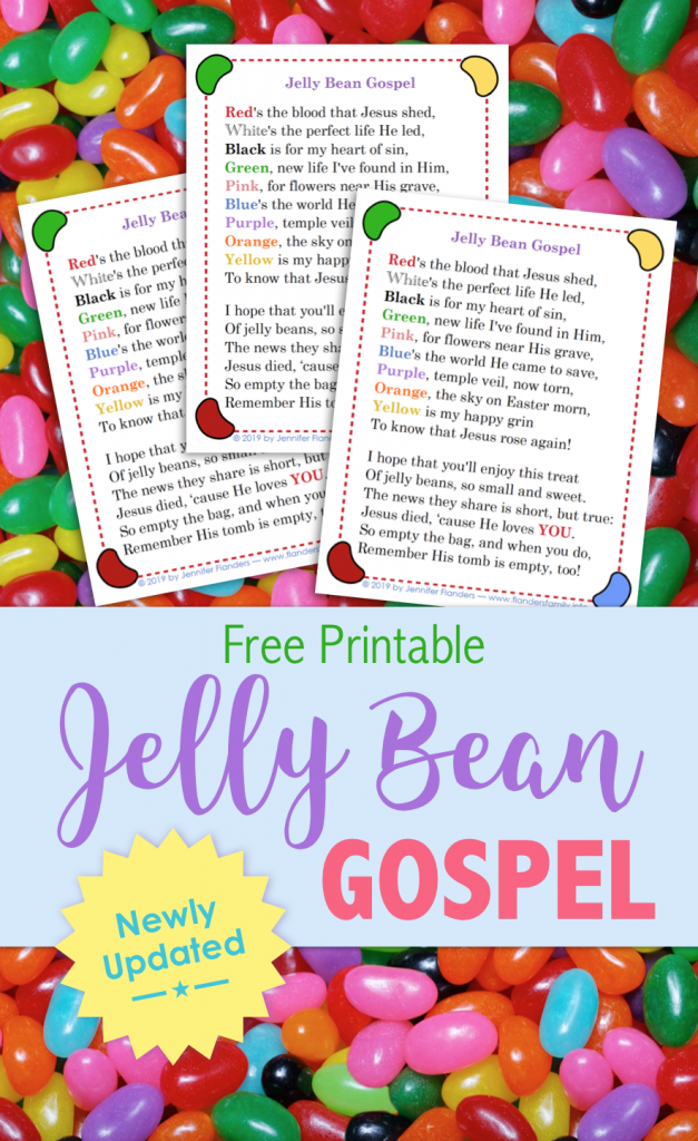 Jelly Bean Gospel (Free Printable) Flanders Family Homelife