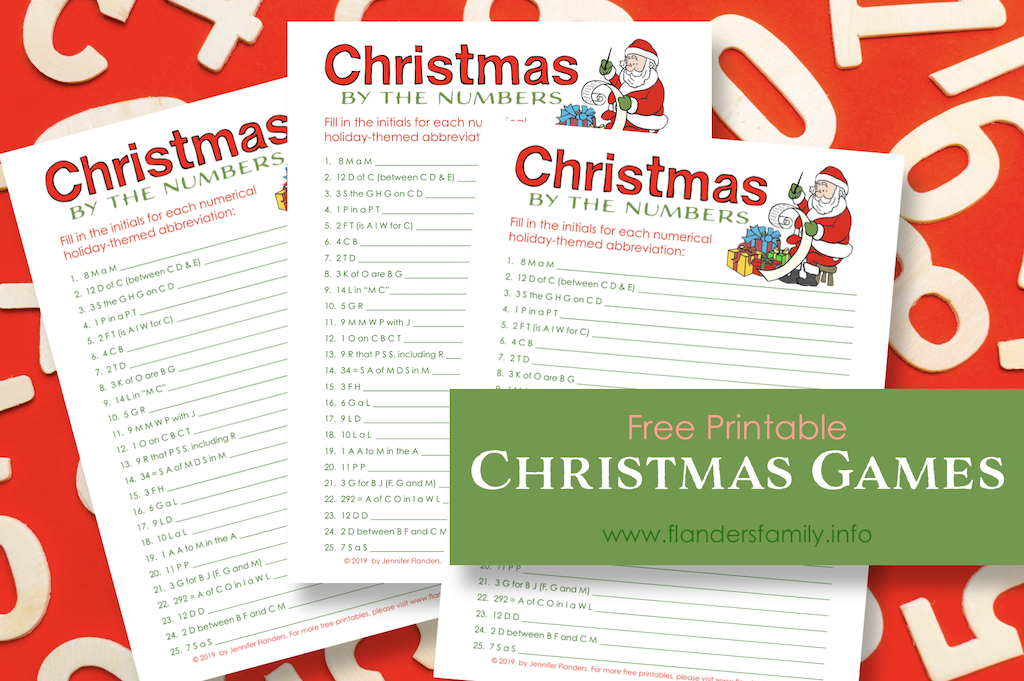 Free Christmas Quiz Printables