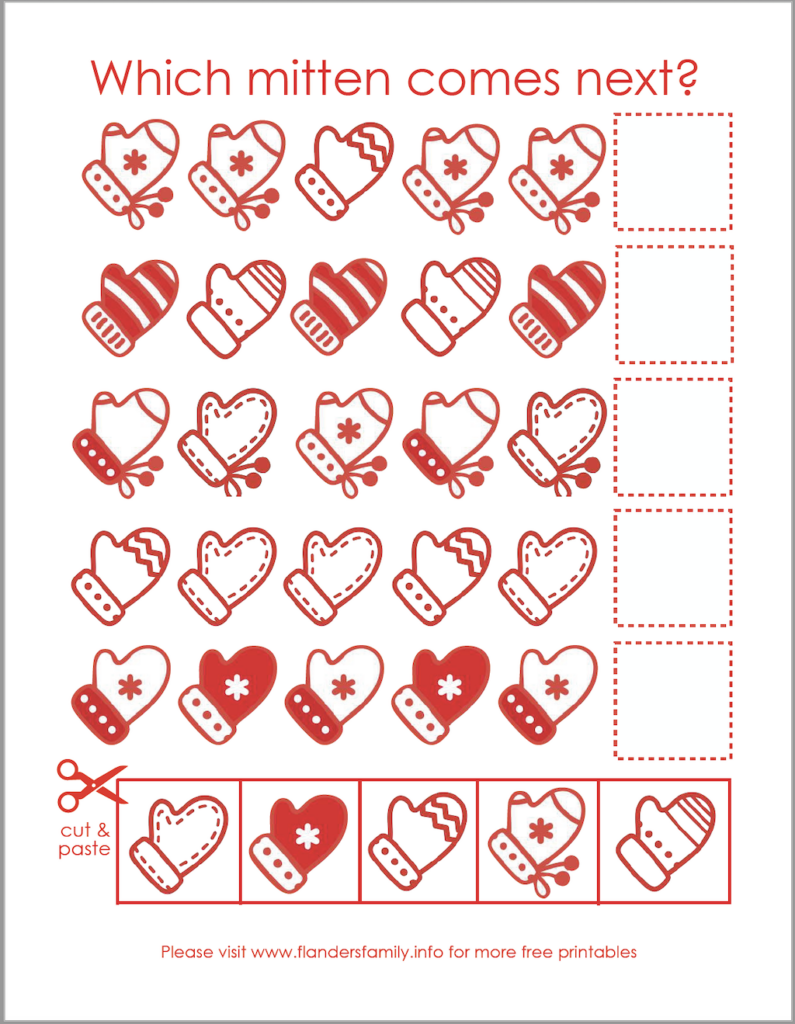 Mitten Sequence Activity Page