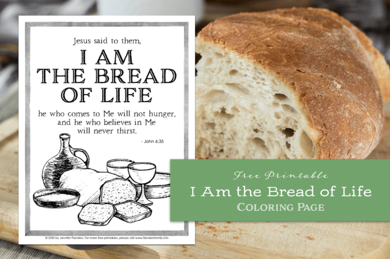 I Am the Bread of Life Coloring Page