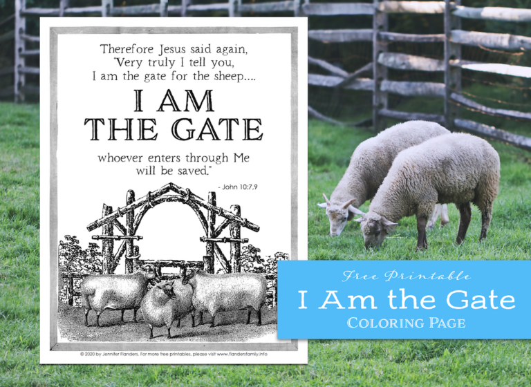 I Am the Gate (Coloring Page)