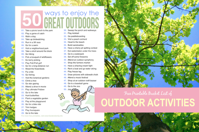 50 Ways to Enjoy the Great Outdoors