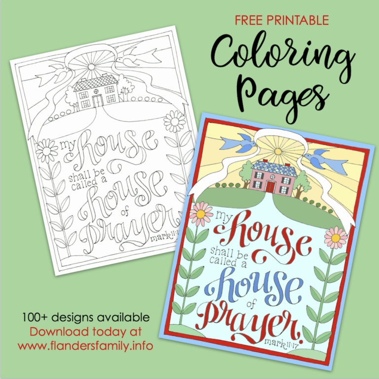 House of Prayer Coloring Page