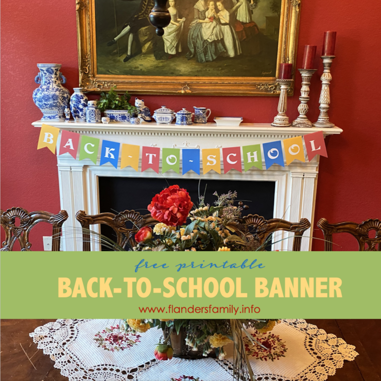 Back-to-School Banner (Free Printable)