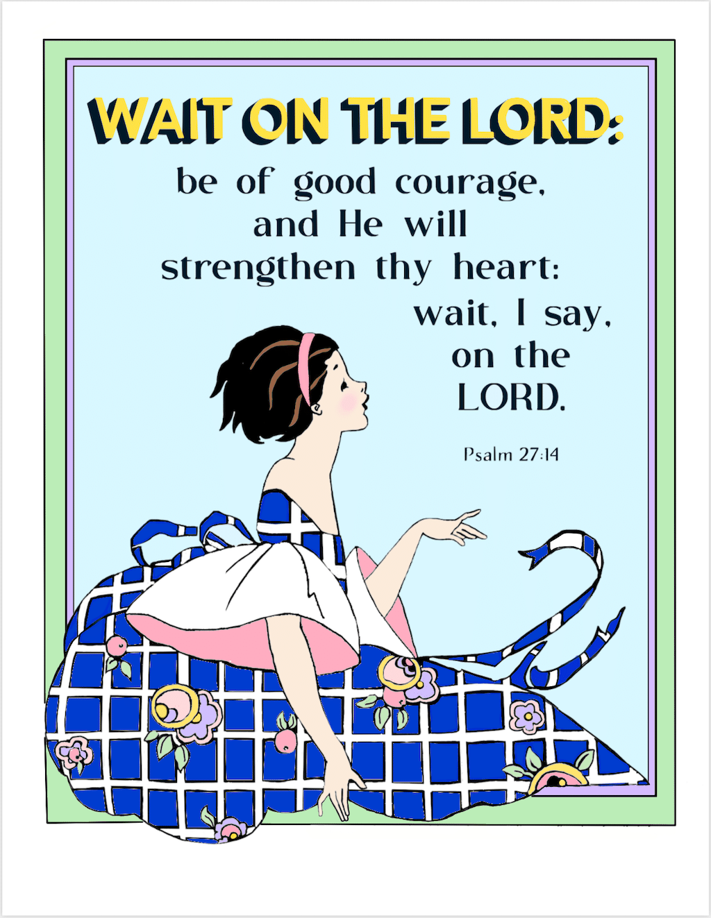 Wait on the Lord Coloring Page