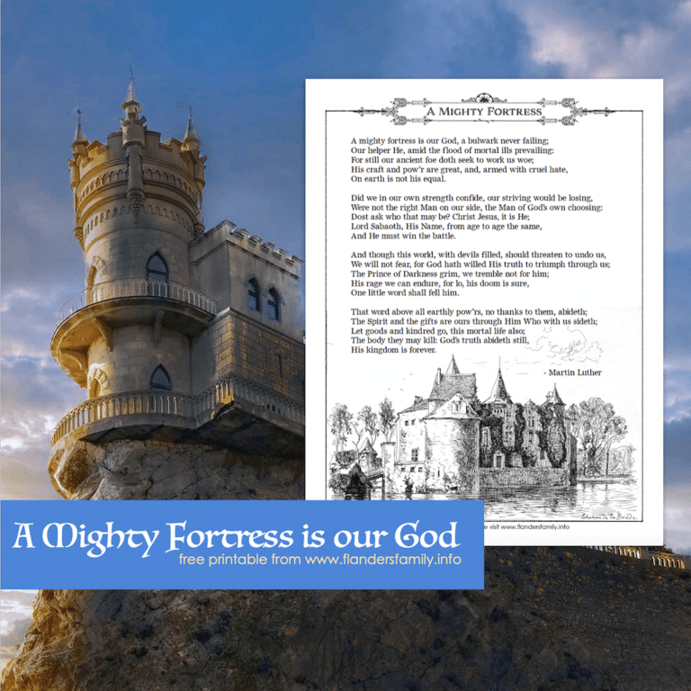 Mighty Fortress Coloring Page