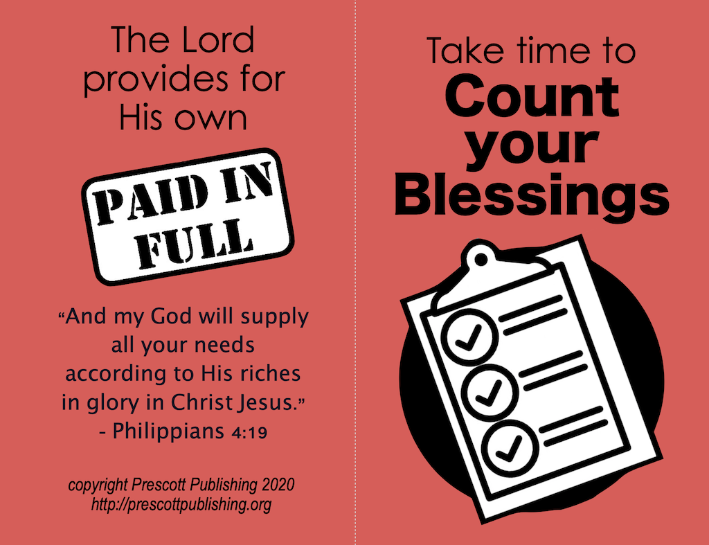 Count Your Blessings (Thanksgiving Tract)