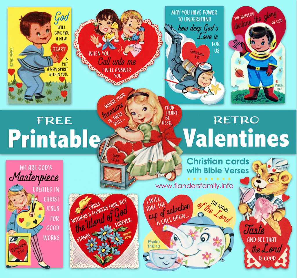 Free Printable Valentines In Several Styles Flanders Family Home Life