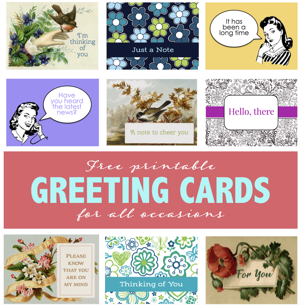Free Printable Greeting Cards for All Occasions Flanders Family Homelife