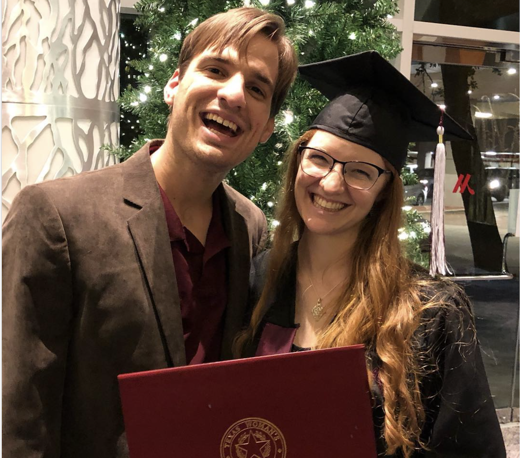 Samuel & Bekah at her graduation