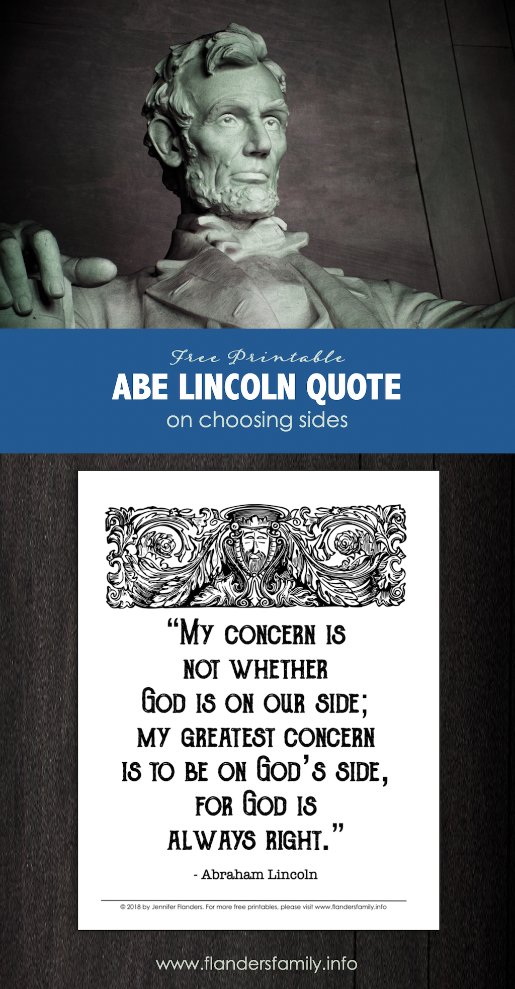 Abraham Lincoln on Choosing Sides