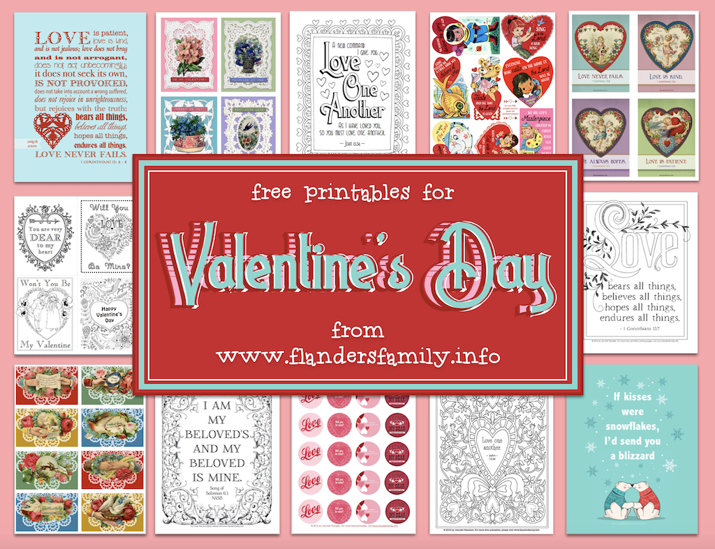 Download Free Valentine S Day Printables Flanders Family Homelife