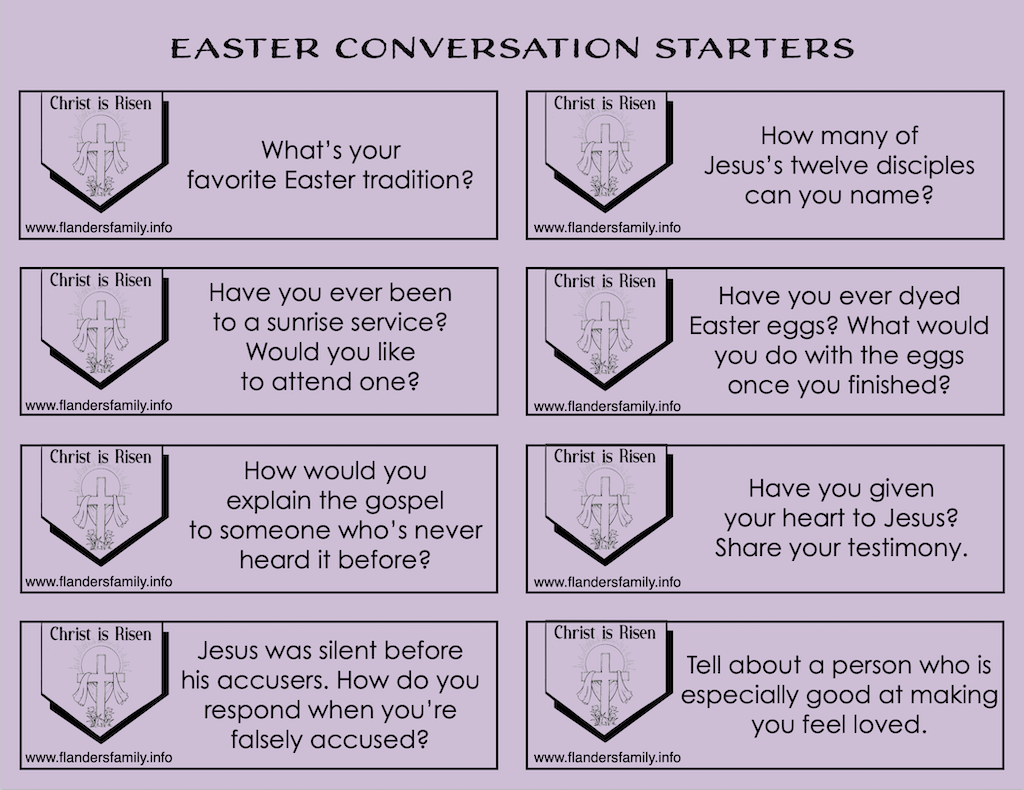 Easter Conversation Starters