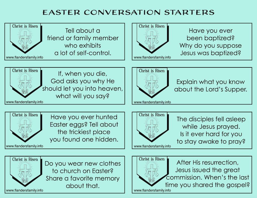 Easter Conversation Starters