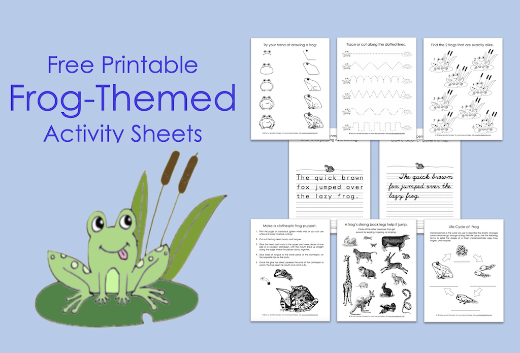 FREE Frog-Themed Printables