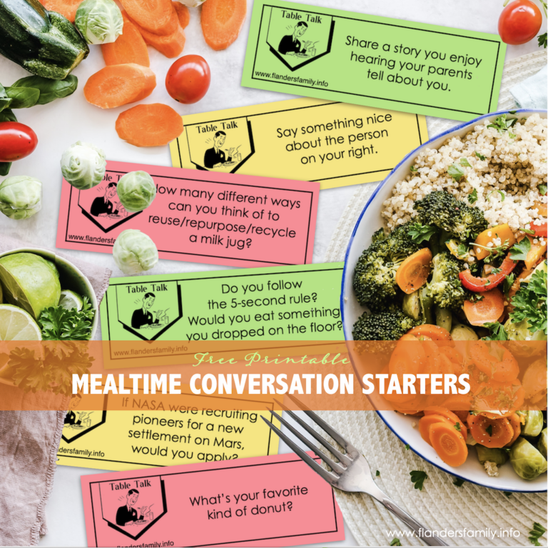 More Mealtime Conversation Starters