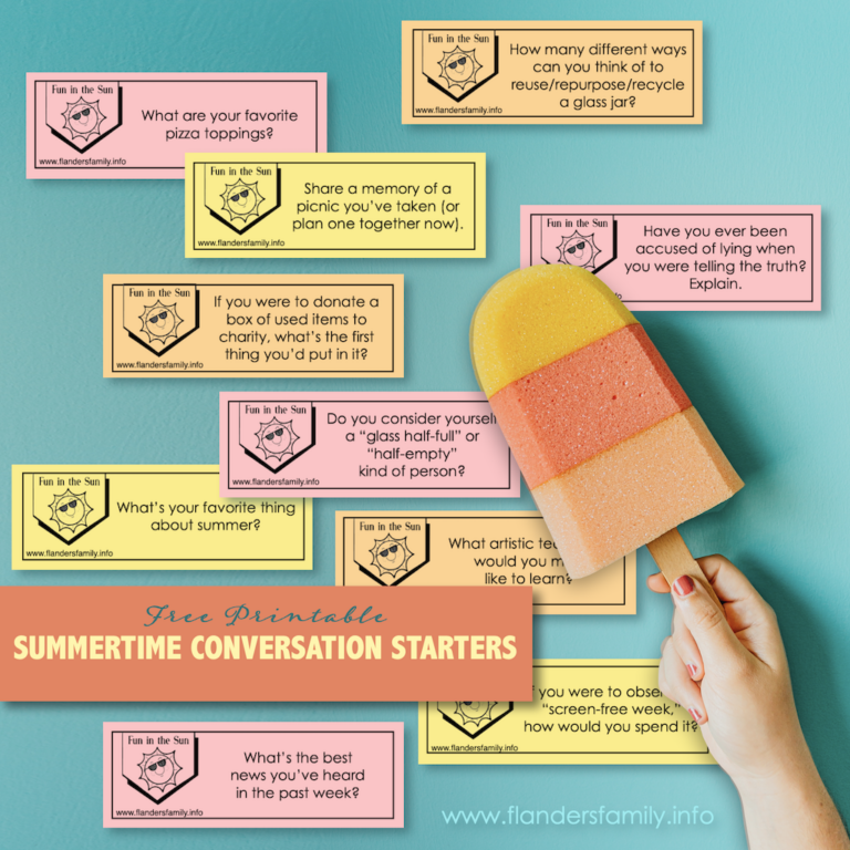 Summertime Conversation Starters